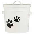 IB Laursen Metal Pet Food Container with Lid