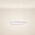 s.luce Led-Hängeleuchte, Weiß, Metall, Rund,Rund, 60x3.3x60 cm, Lampen & Leuchten, LED Beleuchtung, LED-Hängeleuchten
