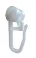 rewagi® 100 Faltenlegrollen für Gardinenschienen, Ø 7 mm, 28 mm Länge, 4 mm Laufnut, Kunststoff, Weiß