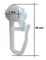 rewagi Gardinenröllchen Gardinengleiter mit Rolle Ø 7 mm, für 4 mm Laufnut, 100 Stück, Weiß, Gardinen, Gardinenschienen, Gardinenstangen, Innenlaufsysteme, Vorhänge