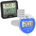 TFA Dostmann 30.3066 Funk Poolthermometer Marbella Schwimmbadthermometer (schwarz mit Batterien)