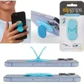 Zipgrips Blue Geometrical | 2 in 1 Handy-Griff & Aufsteller | Sicherer Griff | Halter für Smartphones | Perfekte Selfies | Ideal für Videos