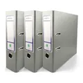 Netuno 3x Akten-Ordner Grau DIN A4 Ekobox 2-Ring-Mechanik Ringorder