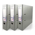 3x Akten-Ordner Grau DIN A4 Ekobox 2-Ring-Mechanik Ringorder a4 8cm Kunststoff