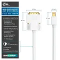 CSL Mini DisplayPort zu DVI Video-Kabel, miniDP Monitor Adapter Kabel, für Apple, PC's & Notebooks - 3m