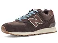 New Balance Damen Wl574v2 Sneaker, Darker Grey Matter/Darker Sea Salt, 8.5