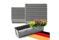 BigDean Blumenkasten Paletten-Einsatz zum Einhängen 37cm betongrau Pflanzkasten Europalett (Set, 16 St., Kasteneinsätze), Pflanzkasten-, Blumenkasten- Einsatz Paletten.
