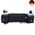 Laufgürtel mit Trinkflasche, Wasserdicht Bauchtasche, Lauf-Gürteltasche mit 2 F