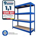 KARAT Weitspannregal - Traglast bis zu 1600 kg - Für Keller & Werkstatt - 200 x 150 x 60 cm - Blau