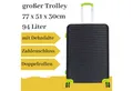 MONOPOL® Hartschalen-Trolley großer ABS Hartschalentrolley Santorin schwarz grün
