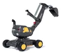 Rolly Toys rollyDigger Volvo EW160 Spielzeugbagger (für Kinder von 3-5 Jahre, Kunststoffbagger, Farbe grau/gelb) 421152, 102 x 43 x 74 cm