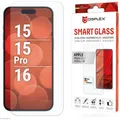 Displex Displayschutzfolie Smart Glass, 9H, für Apple iPhone 16, aus Kunststoff