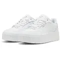 PUMA KARMEN II IDOL Sneaker für sportliche Anlässe, mit SoftFoam+ Einlegesohle, aus Leder weiß 40,5