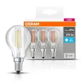 3 x Osram LED BASE P40 E14 Filament 4W Tropfen 4000K Cool White wie 40W