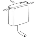 Geberit 140014111 AP140 AP-Spülkasten Spül-Stopp-Sp