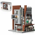 PANTASY Architektur Studio Klemmbausteine Set, modulares 3-stöckiges Bürogebäude, Urbanes Straßenszenen Bausteinmodell mit 5 Minifiguren, Kooperation mit MOC Designer Ohsojang Architektur Bausatz