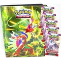 Pokemon Karten Karmesin & Purpur - Entwicklung in Paldea - 1 Mappe + 5 Booster Sammelkarten