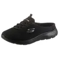 Skechers SUMMITS SWIFT STEP Sabot Sommerschuh, Schlappen, Schlupfschuh in veganer Verarbeitung schwarz 38 EU