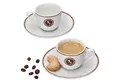 Ritzenhoff & Breker Tasse 4tlg Set Authentic Italian Espressotasse + Untertasse 80ml Espressoset, Porzellan