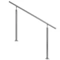 DOLLE Geländer Edelstahl Hauseingang aufgesetzte Montge 2 Pfosten Länge 150 cm Höhe 100 cm witterungsbeständig