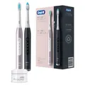 Oral-B Pulsonic Slim Luxe 4900, Schwarz/Rosegold Elektrische Zahnbürste mit 2. Handstück