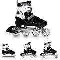 Nils Extreme Inline Skates 4in1 - Schlittschuhe und Inliner für Kinder und Erwachsene - ACEB7-Lager - Verstellbare Eislaufschuhe - Blau - 39-42 - NH10911