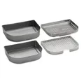 Weber Lumin Compact 4-teiliges Multifunktions-Set, Erweitert die Funktionen des Lumin BBQ Grills, zum Dünsten, Räuchern und Warmhalten von Speisen - Silber (6613)