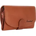 Benthill Damen Geldbörse Echt Leder - Portemonnaie mit RFID Schutz - Portmonee viele Kartenfächer - Echtleder Vintage Damenbörse inkl. Geschenkbox - Braun