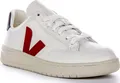 Veja V 12 Leather Classy Leather Logo Low Damen Sneaker in Weiß Rot – undefined / weiß Rot