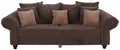 Home affaire Big-Sofa King Henry Mega Sofa, viel Platz, Breite 242cm, Federkern, in legerer Polsterung und vielen losen Kissen