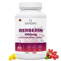 Bandini® Berberin 60 vegane Kapseln | 1000mg rein hochdosiert