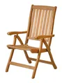 Teak Hochlehner Pisa Klappbar Verstellbar Balkonmöbel Terrassenstuhl Sessel Holz
