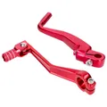 Eloxierter Kickstart und Schalthebel Set klappbar in Rot für: Simson S51, S53 S5