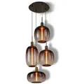 OSRAM Decor Pendant Needle Plate Anthrazit aus Stahl - Pendelleuchte mit 4 x E27 Fassung ohne Leuchtmittel