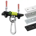 Yourkon | Boxsack & Deckenhalterung | 8mm massiver Stahl | Schwarz gepulvert | für Boxsäcke & mehr | Ideal als Aufhängung für Hängesessel, Yogatuch, Sonnensegel Befestigung usw. | bis 140 kg