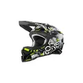 O'NEAL | Motocross-Helm | Motocross Enduro |, ABS Schale, Lüftungsöffnungen für optimale Belüftung & Kühlung | 3SRS Helmet Attack 2.0 | Erwachsene | Schwarz Gelb | Größe S