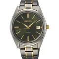 Seiko SUR377P1 Herren-Armbanduhr, Titan-Gehäuse, Metall-Armband - Silber