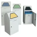 Stumpf Abfalltrennung Modul-Vario 120 lichtgrau Innenbehälter 120l + Trethebel - 625-120-1-2-735 - Blau/Gelb/Grün/Grau