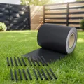35M PVC Zaunfolie Anthrazit Sichtschutz Rolle blickdicht Doppelstabmatten Zaun