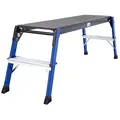 KRAUSE Arbeitsplattform MONTO StepTop blau 2 Stufen 41,0 x 110,0 cm