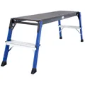 KRAUSE Arbeitsplattform MONTO StepTop blau 2 Stufen 41,0 x 110,0 cm