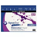 Daler-Rowney Aquafine Texturiertes kaltgepresstes Aquarell- und Gouache-Aquarellpapier, 300 g/m², 406 x 305 mm, einseitig geklebt, Naturweiß, 50 Blatt, ideal für Profis und Anfänger, säurefrei.