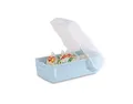 HAN Karteikasten CROCO DIN A8, 500 Karteikarten pastellblau-transparent 998-884D