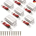 Mousike Cabinet Magnets 25lb Stainless Steel Magnetic Door Catch with Strong