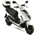 E-Mofaroller GT UNION "e-Gt3 25", weiß (weiß, schwarz), Elektromotorroller, 25 km/h, Bosch-Motor, B:68,2cm H:106,3cm L:181,5cm