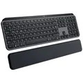 Logitech MX Keys S PLUS PALMREST Bluetooth Tastatur Deutsch, QWERTZ Graphit Beleuchtet, Ergonomisch, Multipair-Funktion, Handballenauflage