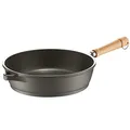 Berndes Schmorpfanne Bonanza 24 cm, Induktion, hoher Rand, Pfanne mit 3-lagiger Antihaftversiegelung, robuster Aluguss, antihaft beschichtet, Schwarz