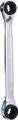 KS Tools 503.4546 4 in 1 GEARplus umschaltbar Doppel-Ratschenringschlüssel, 16x17x18x19mm