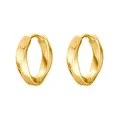 Heideman Ohrringe Damen May goldfarbend aus Edelstahl gold farbend matt Ohrschmuck für Frauen ohne Stein