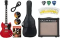 Rocktile Pro S-Red E-Gitarre Heritage Cherry Starter Set